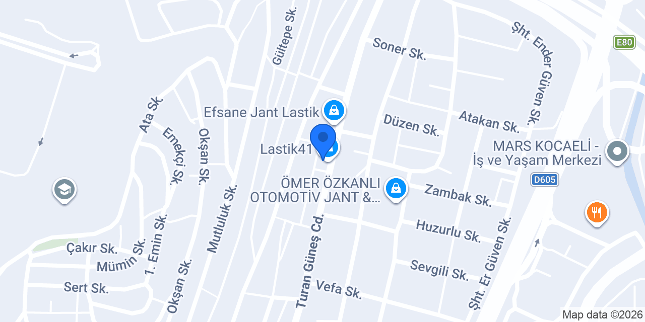 Lastik41 konumu