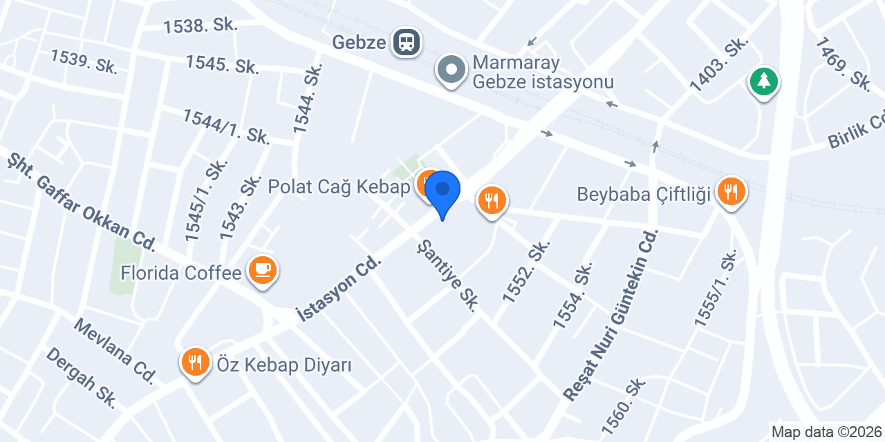 Eczane İstasyon konumu