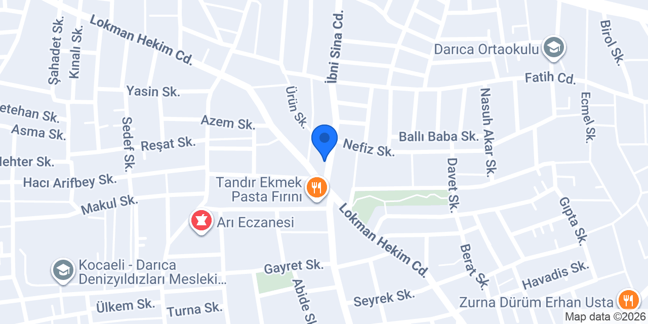 Tek Emlak Darıca konumu