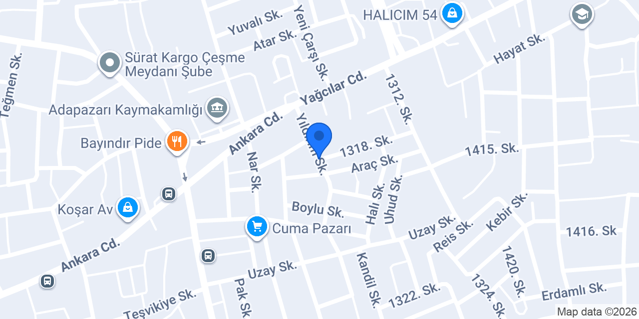 İnönü İlköğretim Okulu konumu