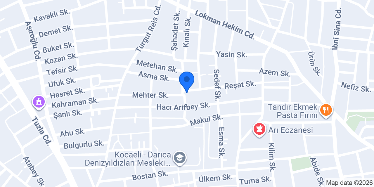 Aslan Market konumu