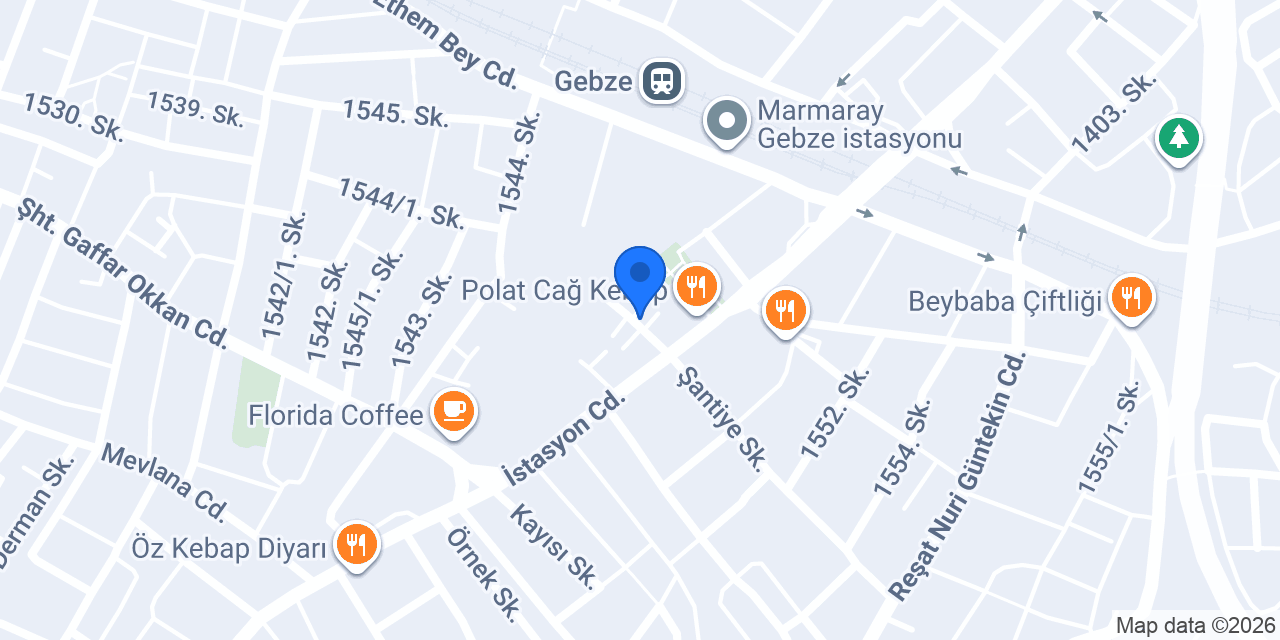 Gül Cafe konumu