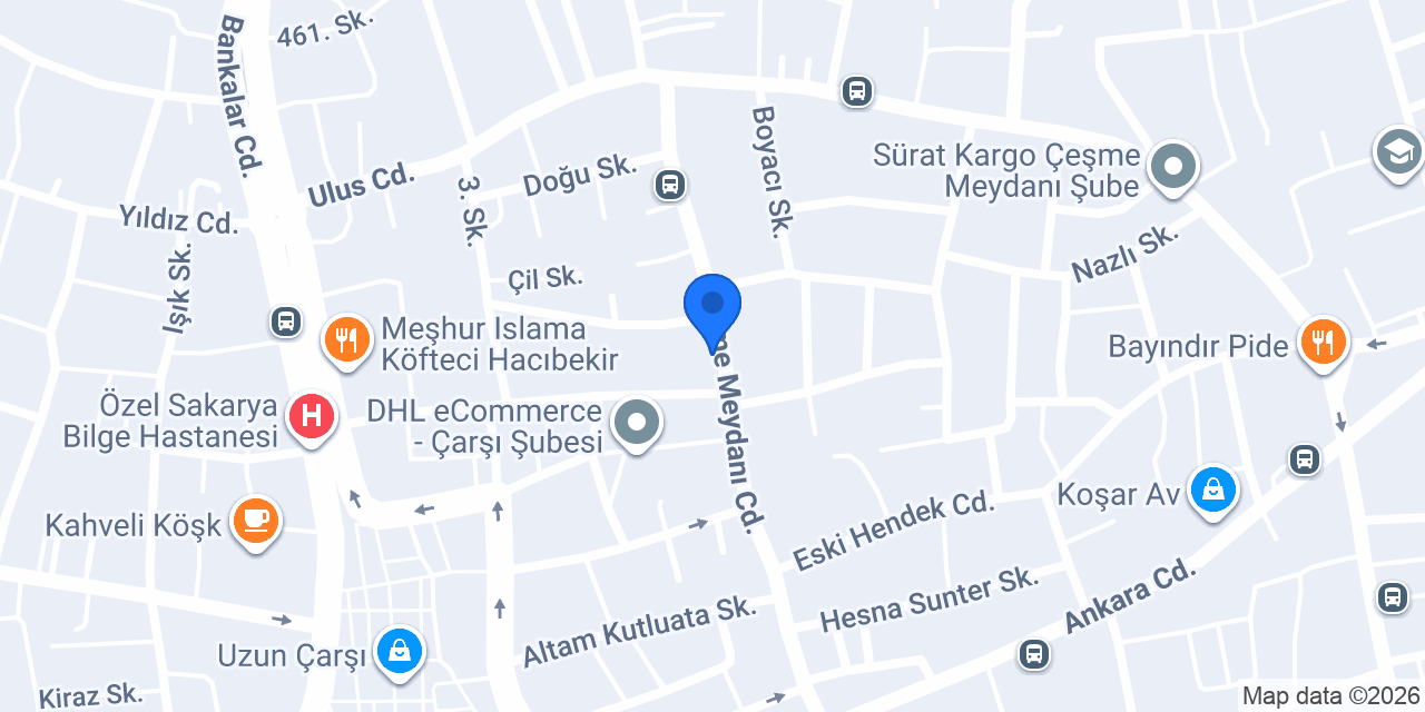 Şok Market konumu
