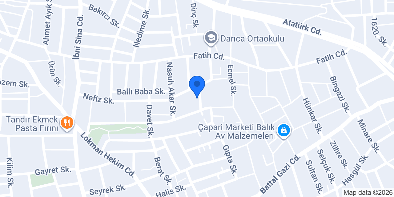 DARICA CEM EVİ VE ERENLER VAKFI konumu