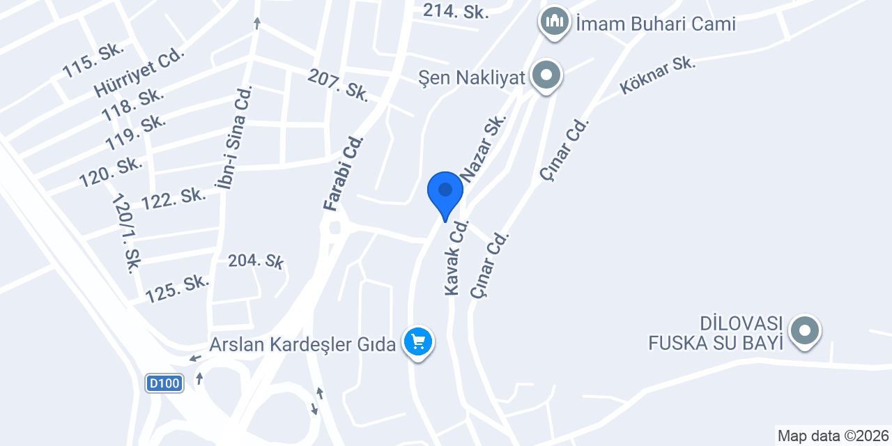 Onur İnşaat Hafriyat konumu
