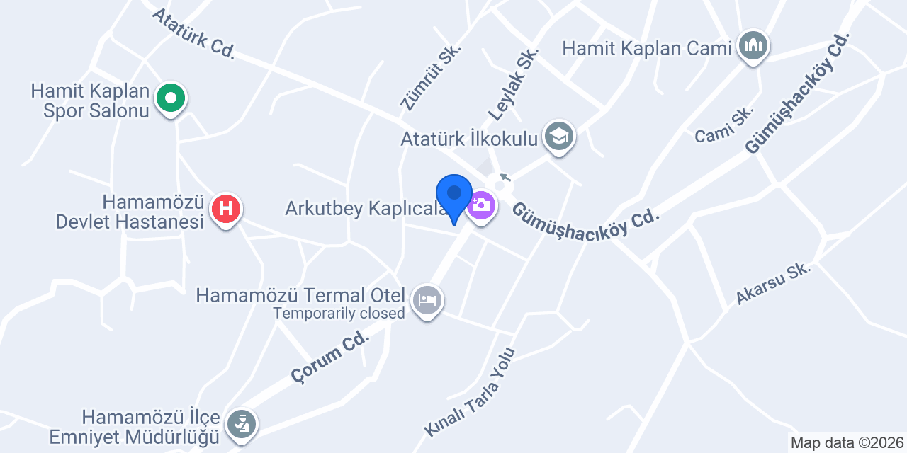 Anatomi Termal otel konumu