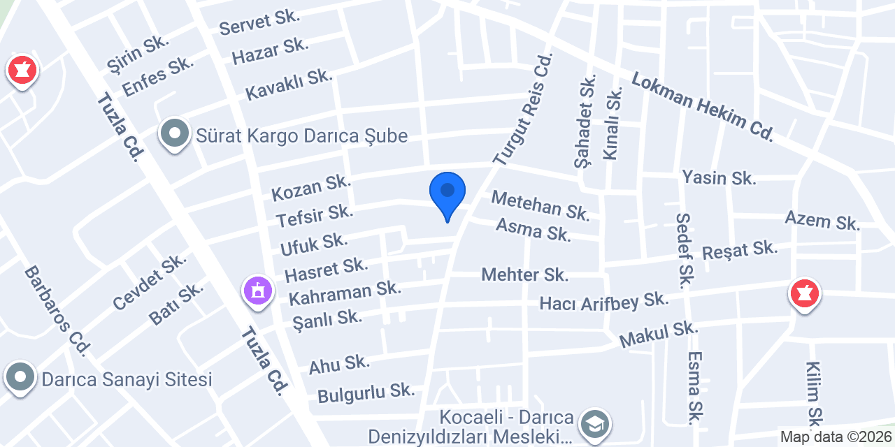 TUNÇ OTOMOTİV konumu