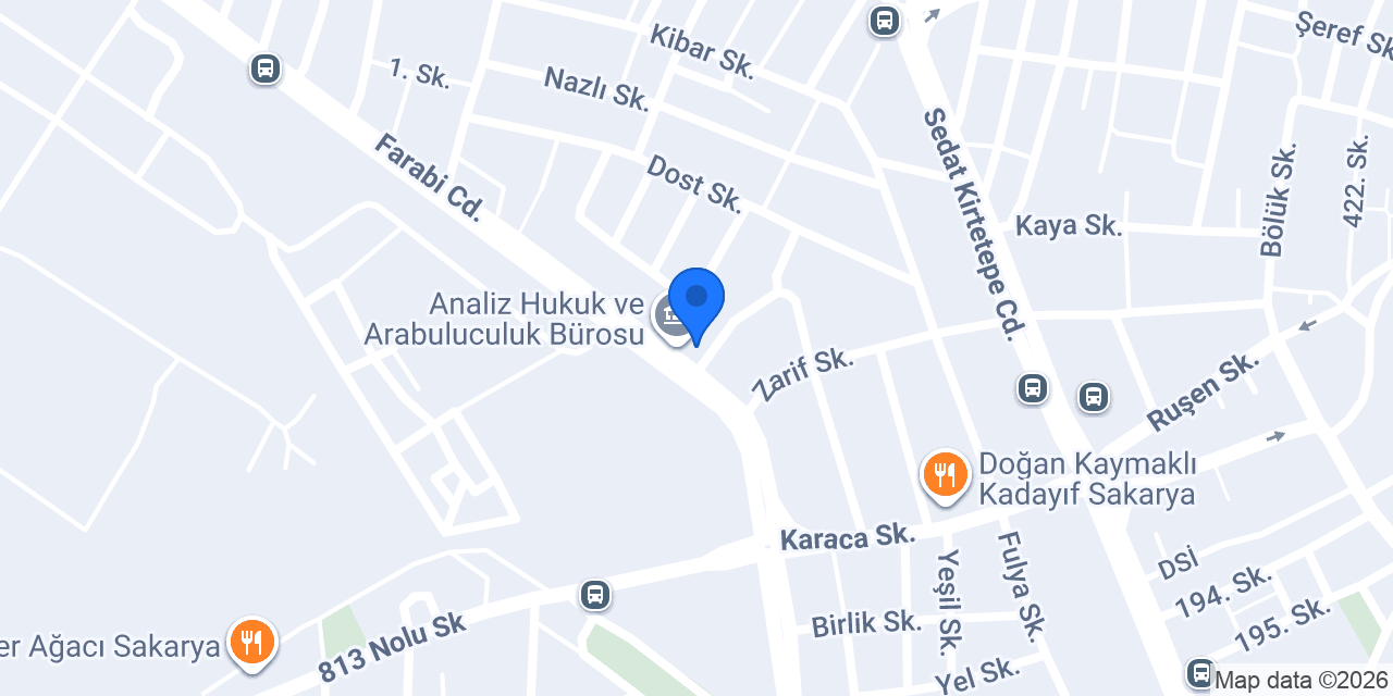 Sakarya Avukat Erhan DURSUN konumu