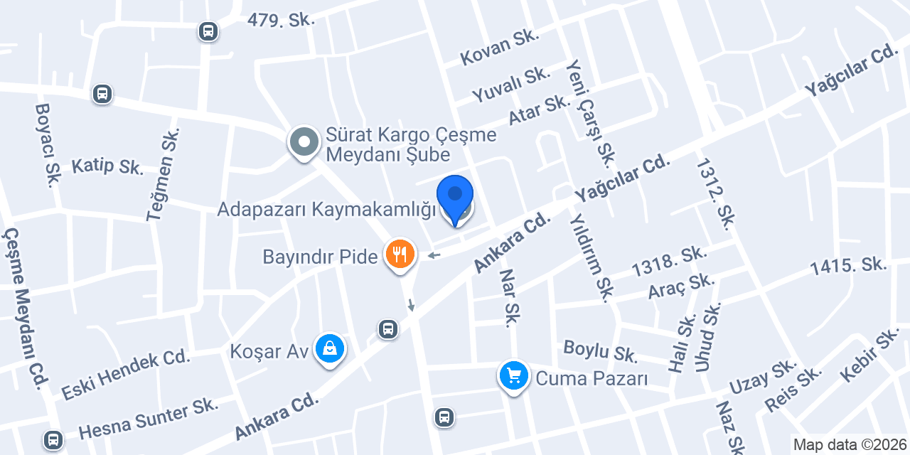 Sakarya üniversitesi eğitim araştırma hastanesi konumu
