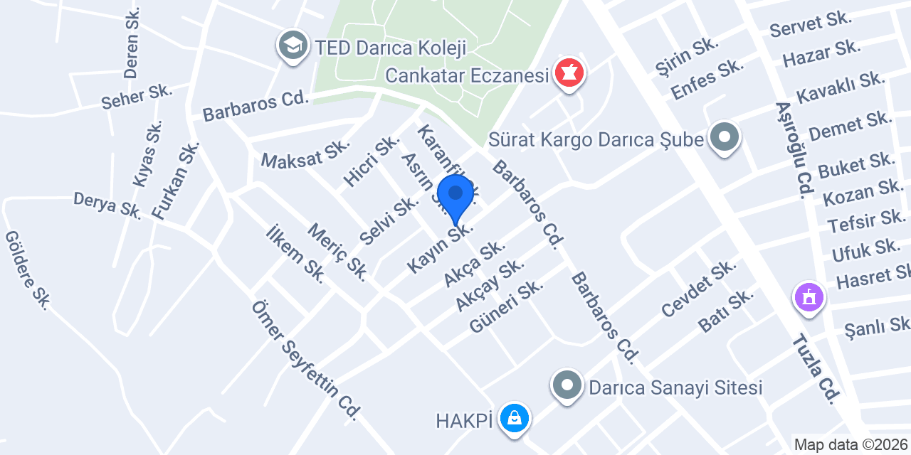 dekorasyoncunuz.com konumu