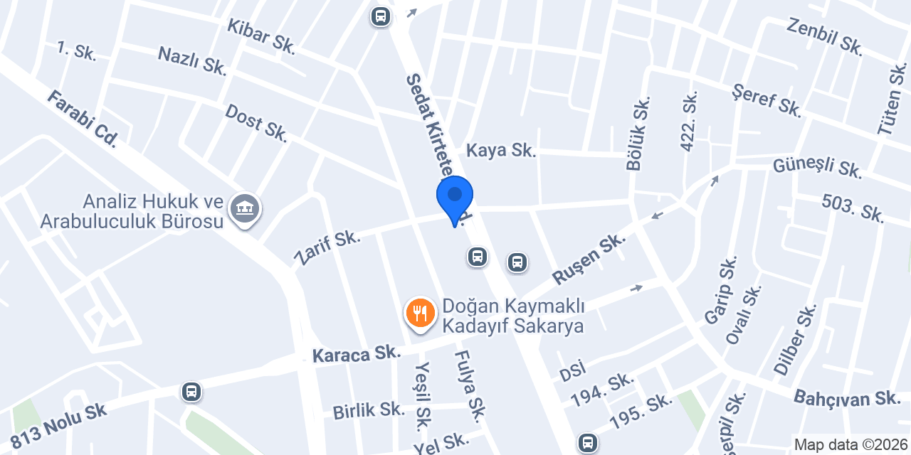Seker eczanesi konumu