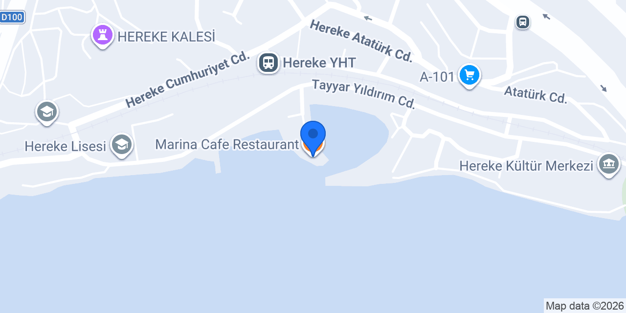 Marina Cafe Restaurant konumu
