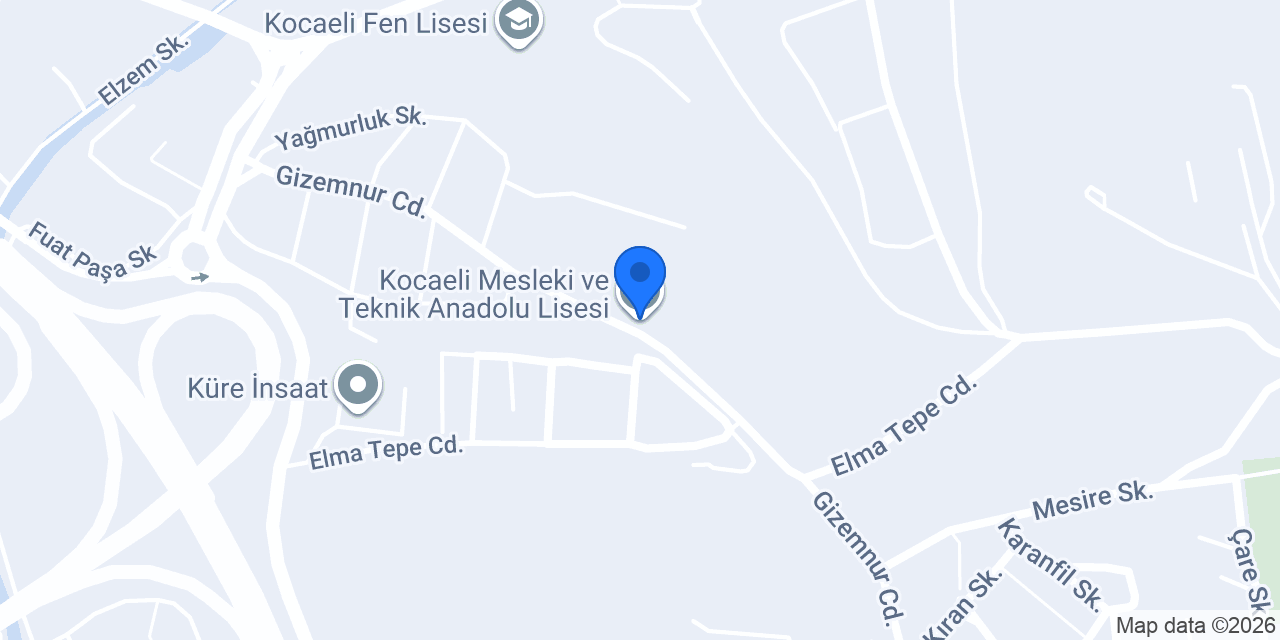 Kocaeli Mesleki ve Teknik Anadolu Lisesi konumu