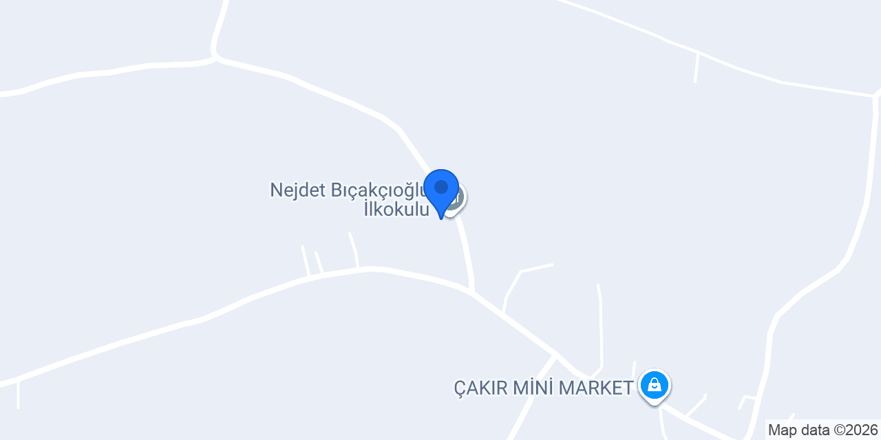 Nejdet Bıçakçıoğlu İlkokulu konumu