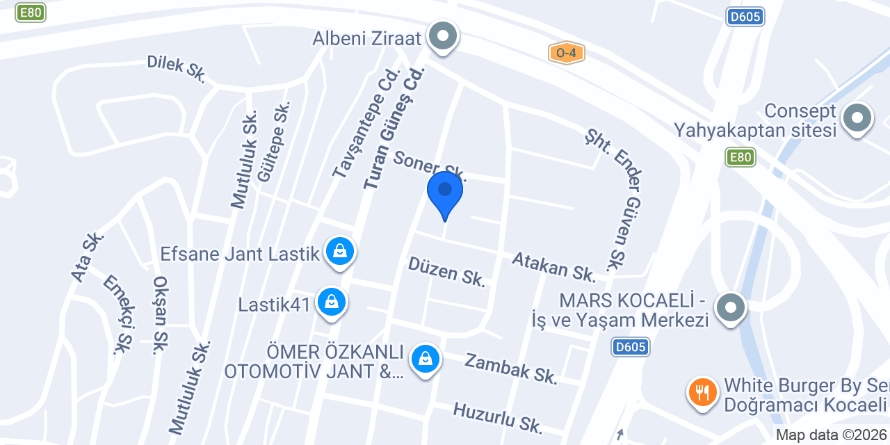 Hünkar Gıda konumu