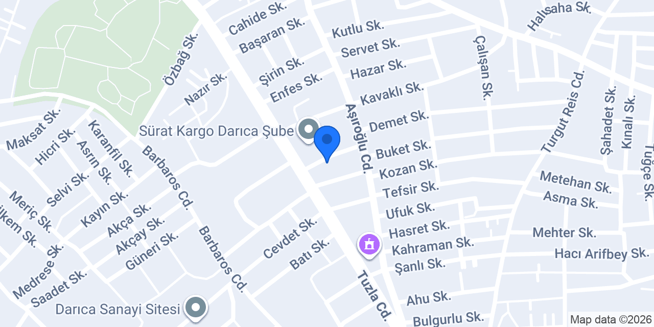 Kızılay Su Darıca konumu