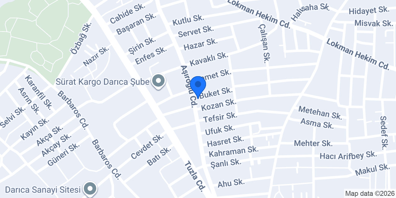 Darıca Eylül Elektirik konumu