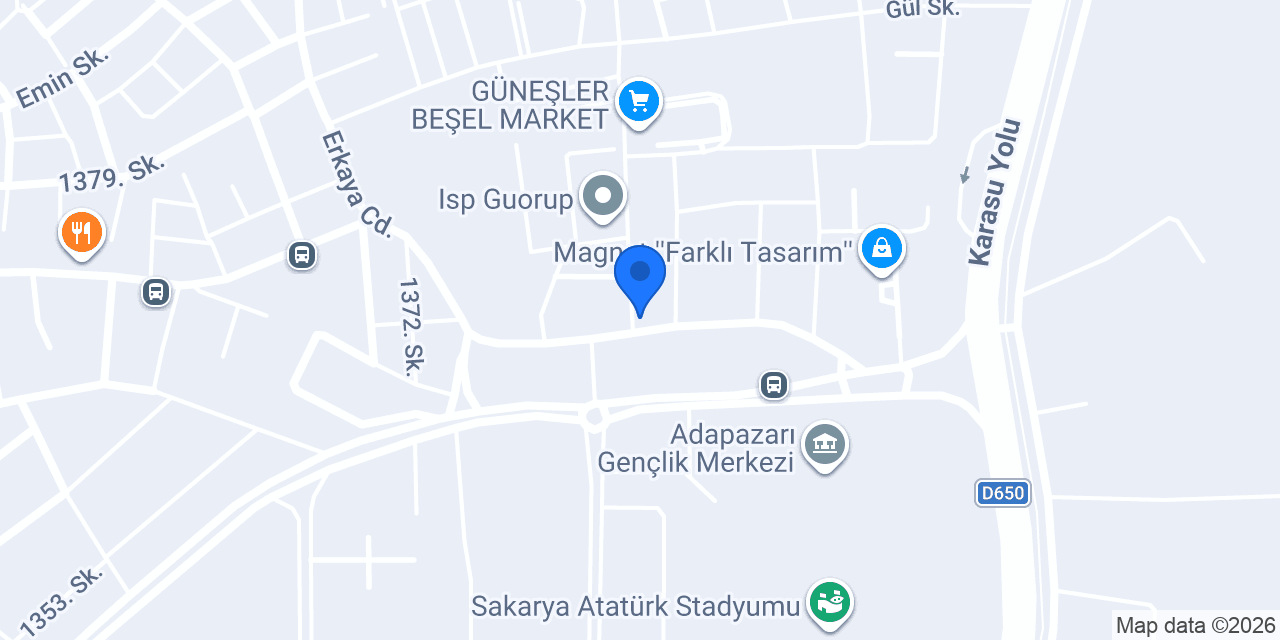Huzur Çay Bahçesi konumu