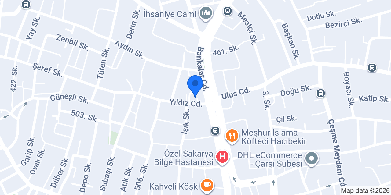 Adapazarı KETEM konumu