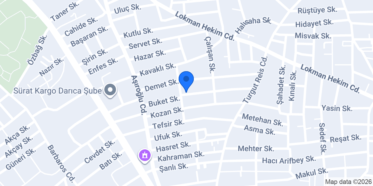 Darıca Elektrikçi Ömer Elektrik konumu
