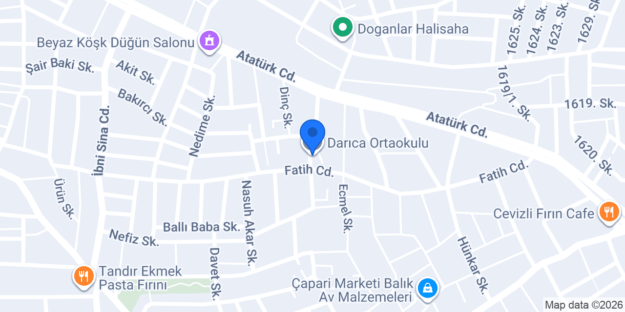 Darıca Ortaokulu konumu