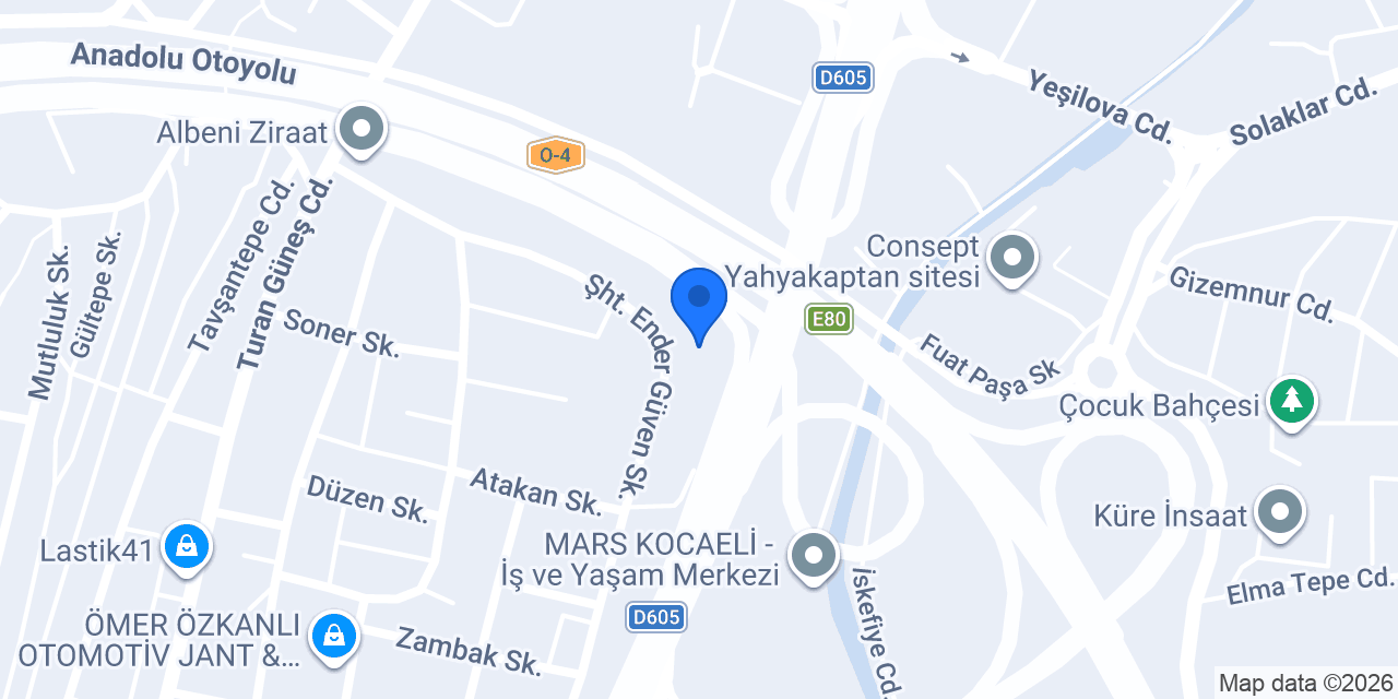 Özel İzmit Düş Bahçesi İlkokulu konumu