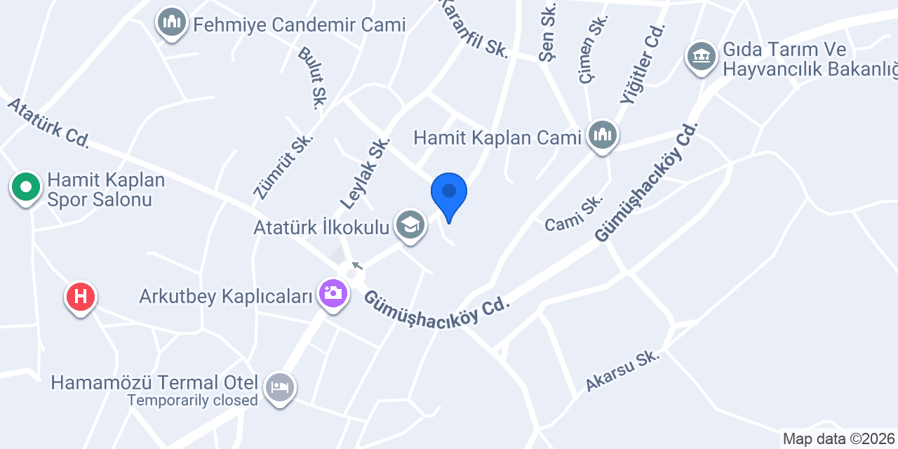 Hamamözü Hükümet Konağı konumu
