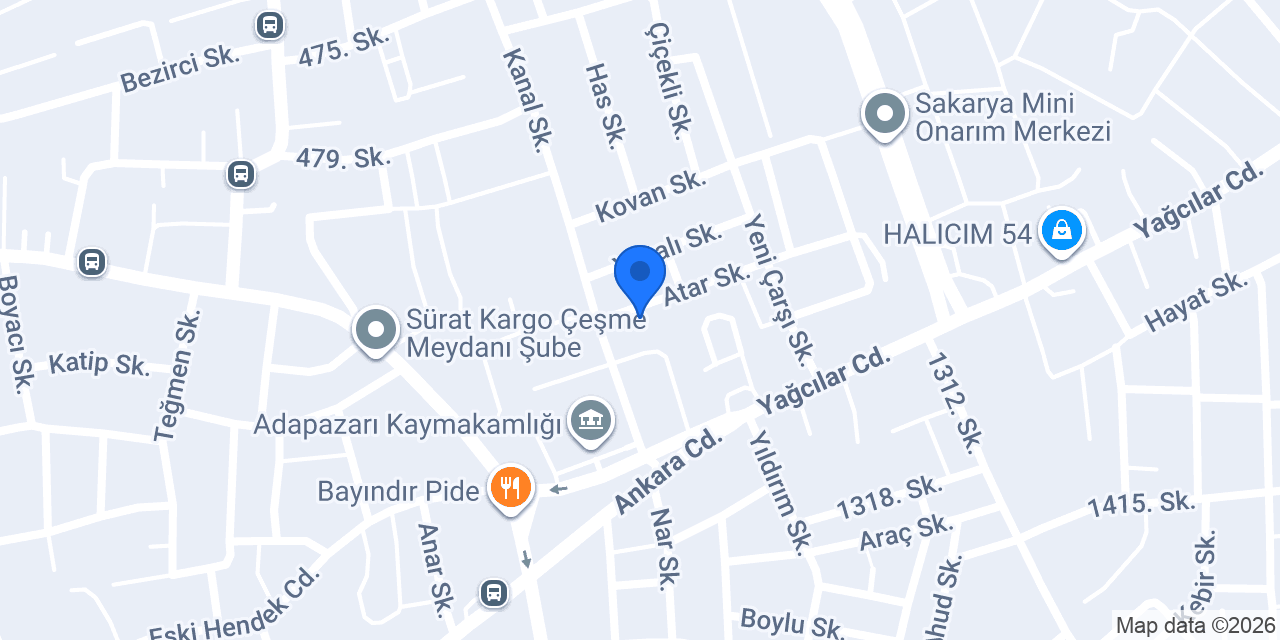 Asyabiopest Haşere İlaçlama konumu