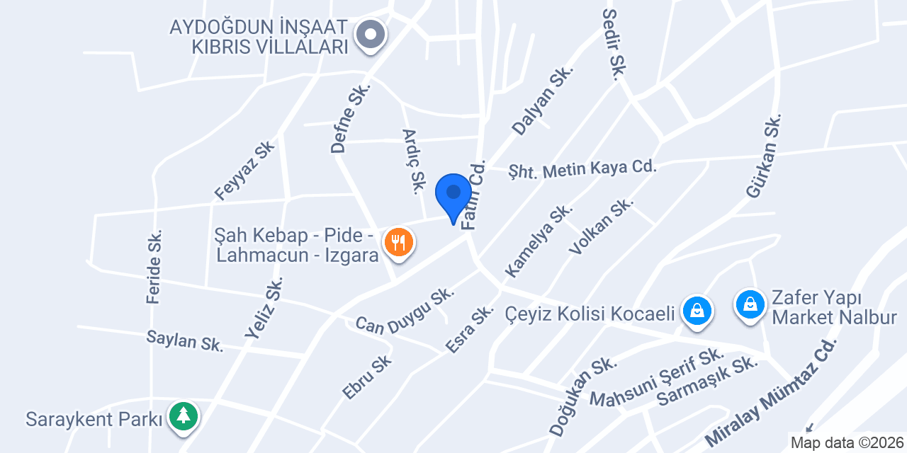 Dryturk İzmit Kuru Temizleme konumu