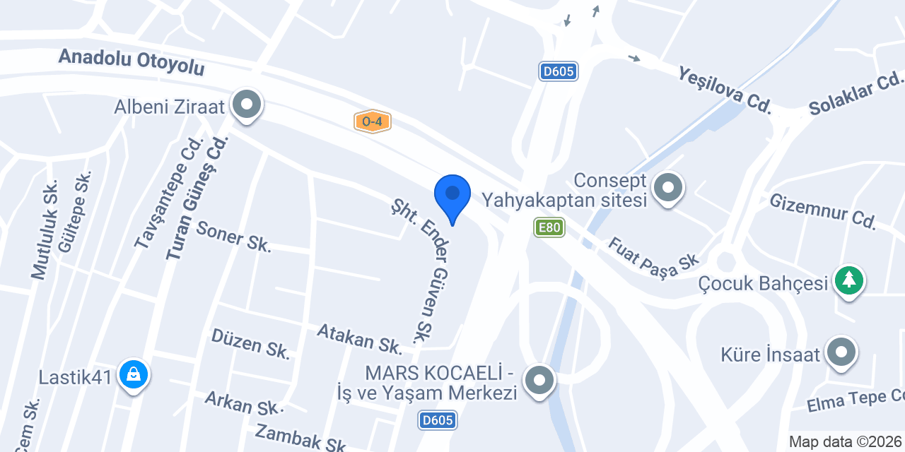 Beşsekiz Ortaokulları İzmit Kampüsü konumu