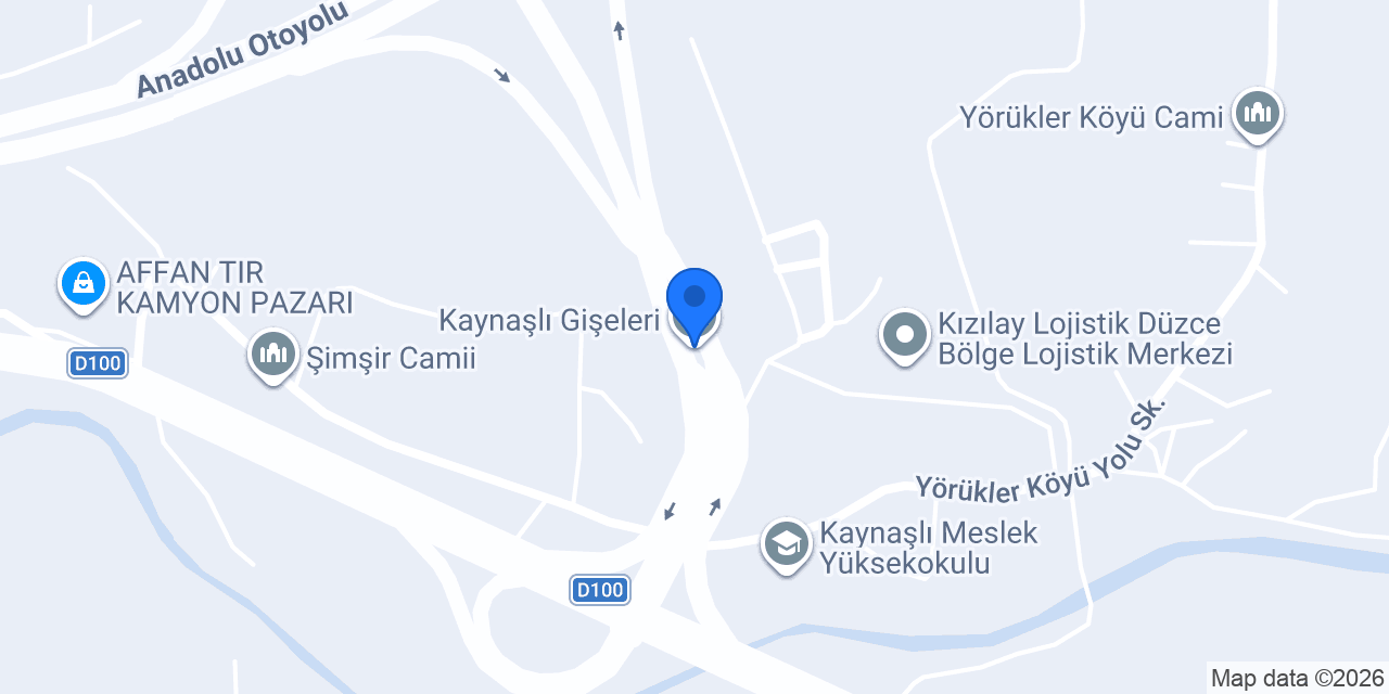 Kaynaşlı Gişeleri konumu