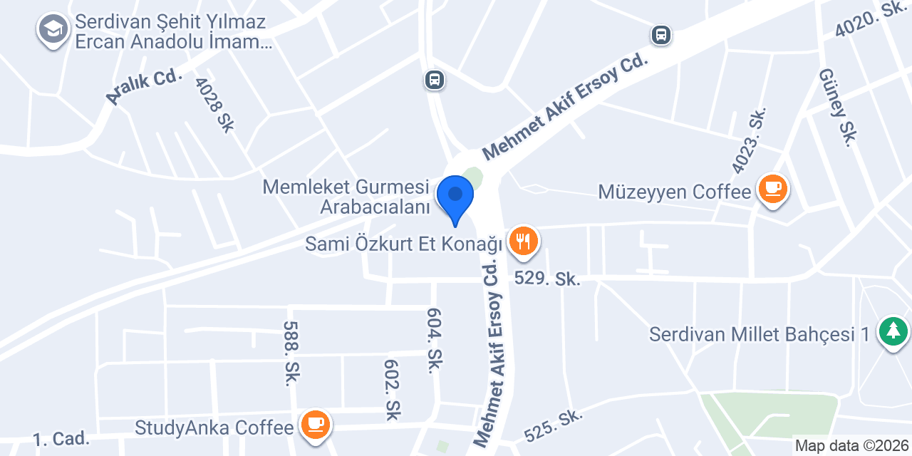 Serdivan Fizyoterapist Şevval Gezer konumu