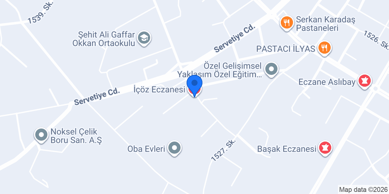 İçöz Eczanesi konumu