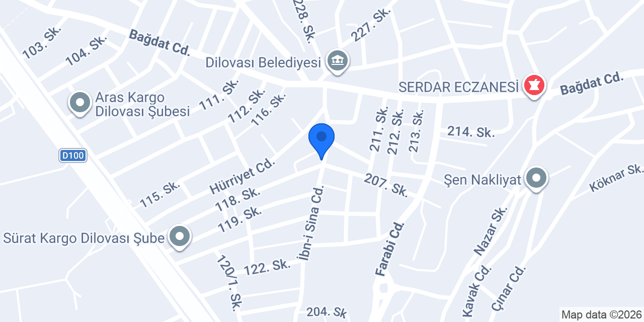 Çalışkan Mobilya konumu