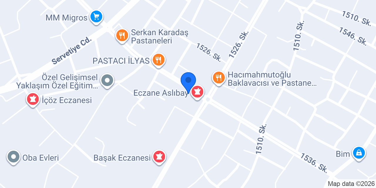 Pera Patisserie Hendek konumu