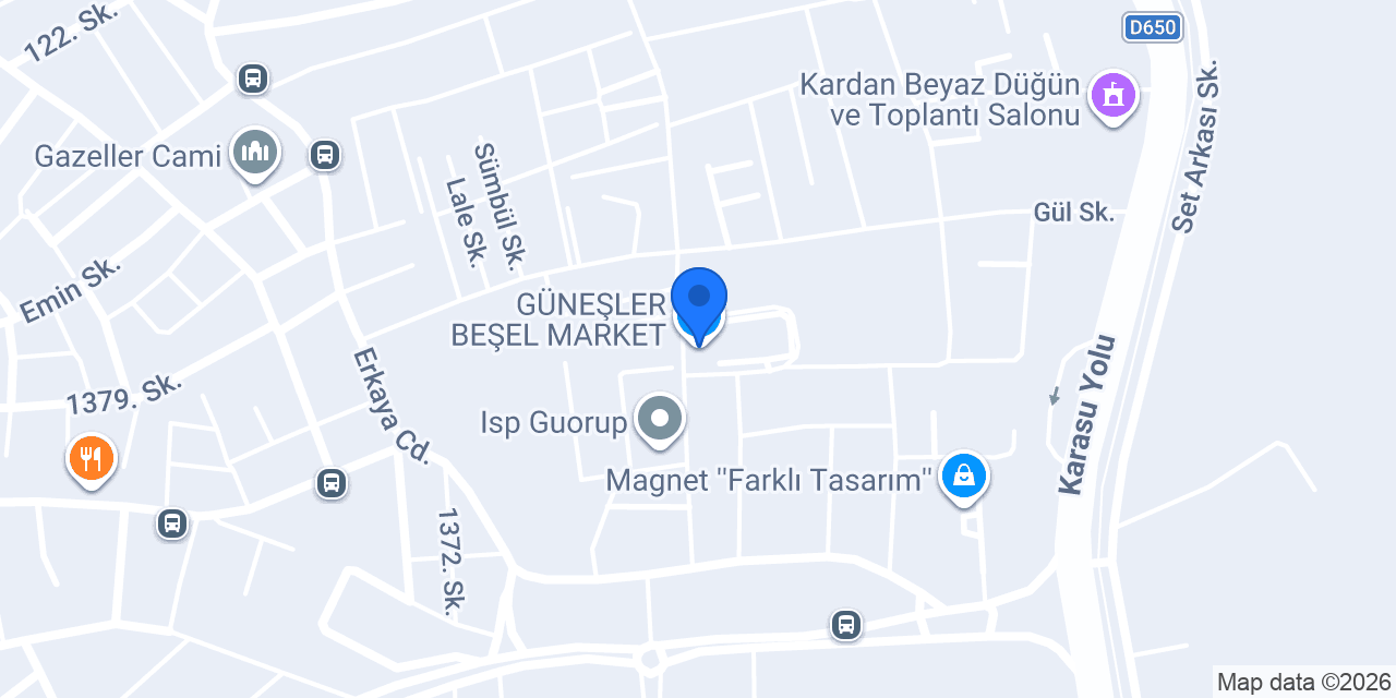 GÜNEŞLER BEŞEL MARKET konumu