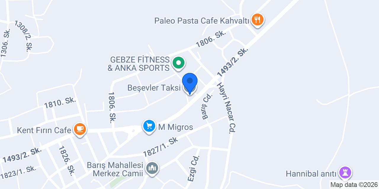 Beşevler Taksi konumu