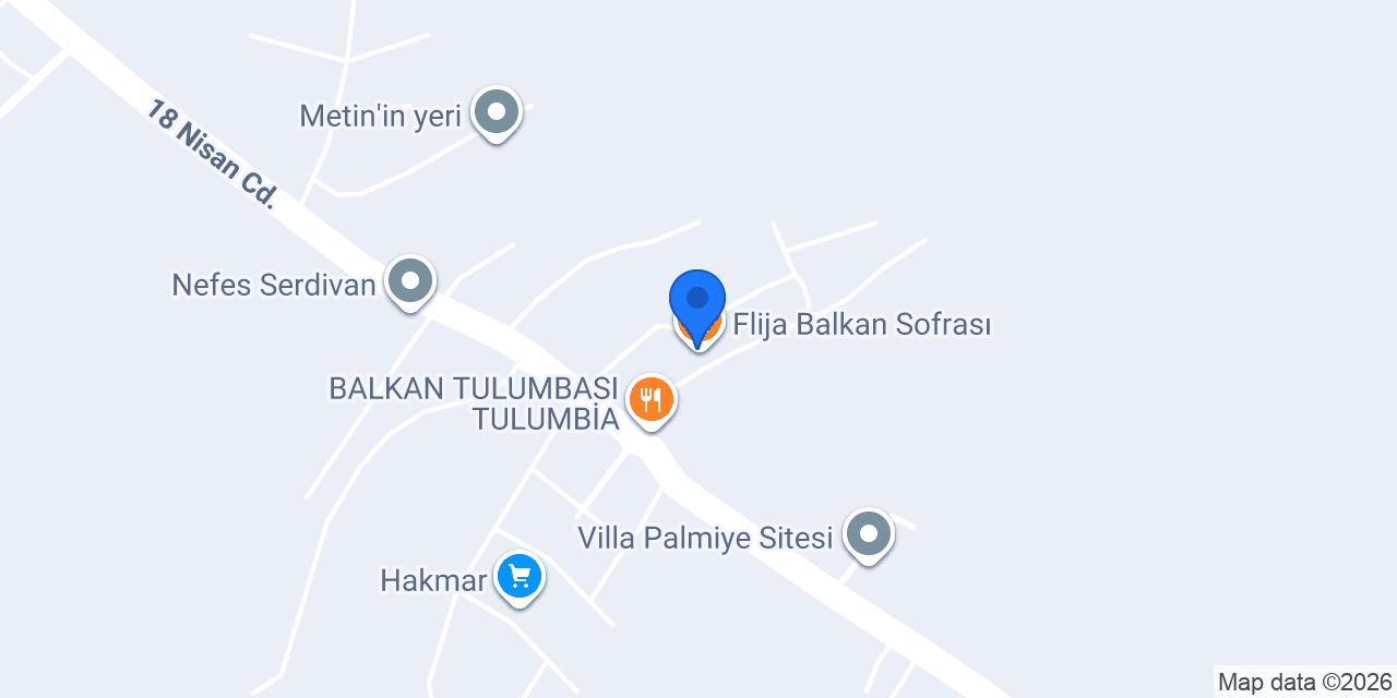 Flija Balkan Sofrası konumu