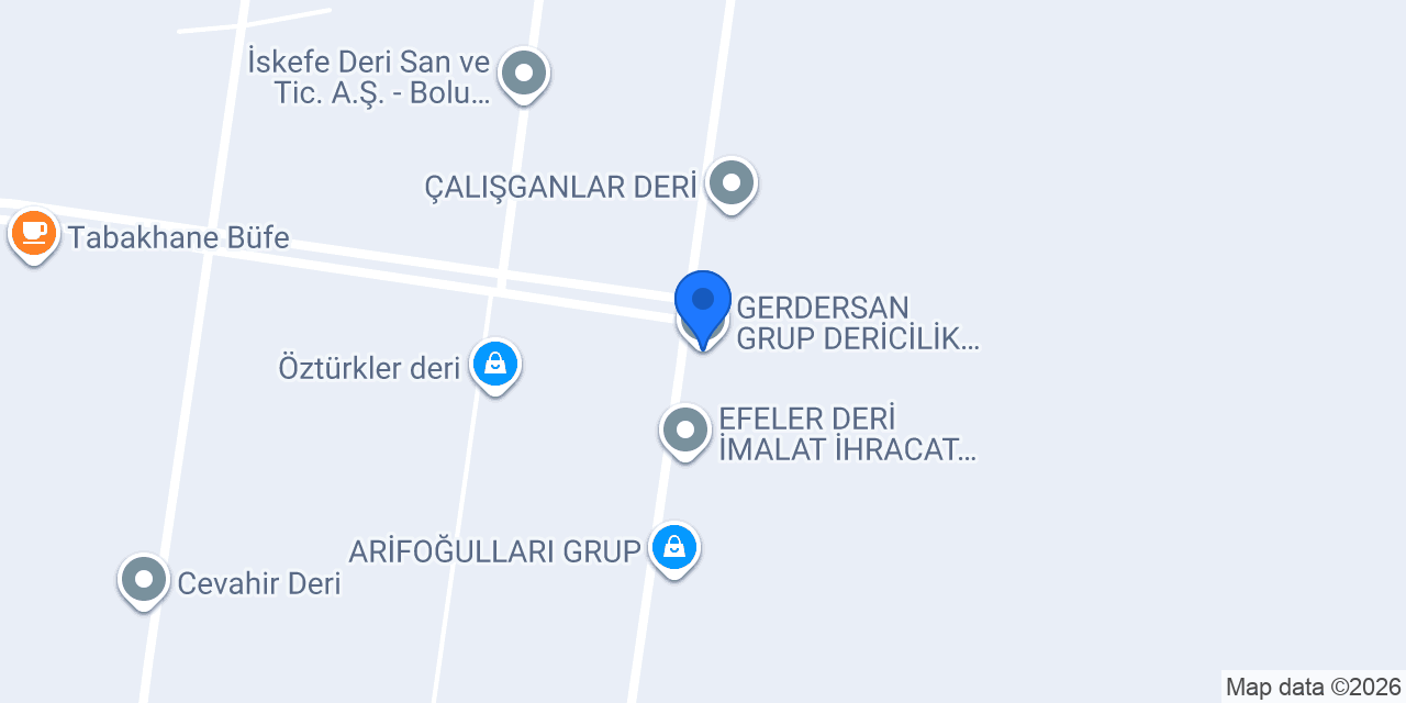GERDERSAN GRUP DERİCİLİK SAN. ve TİC. A.Ş. konumu