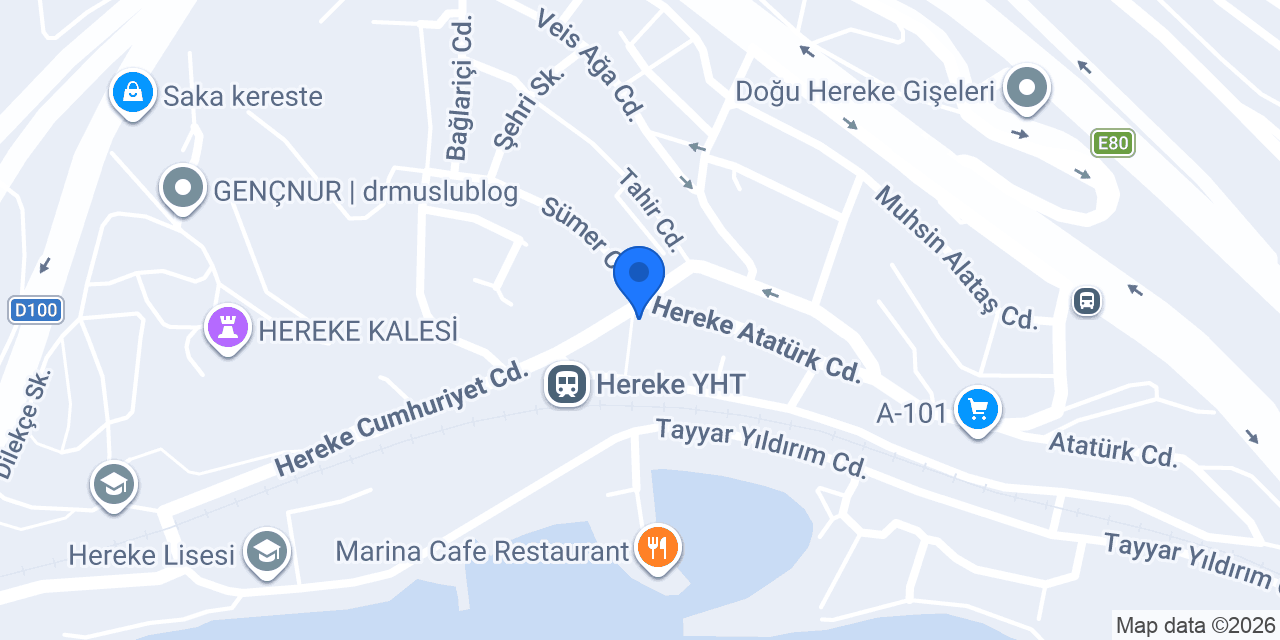 Hereke Yıldız Pastanesi konumu