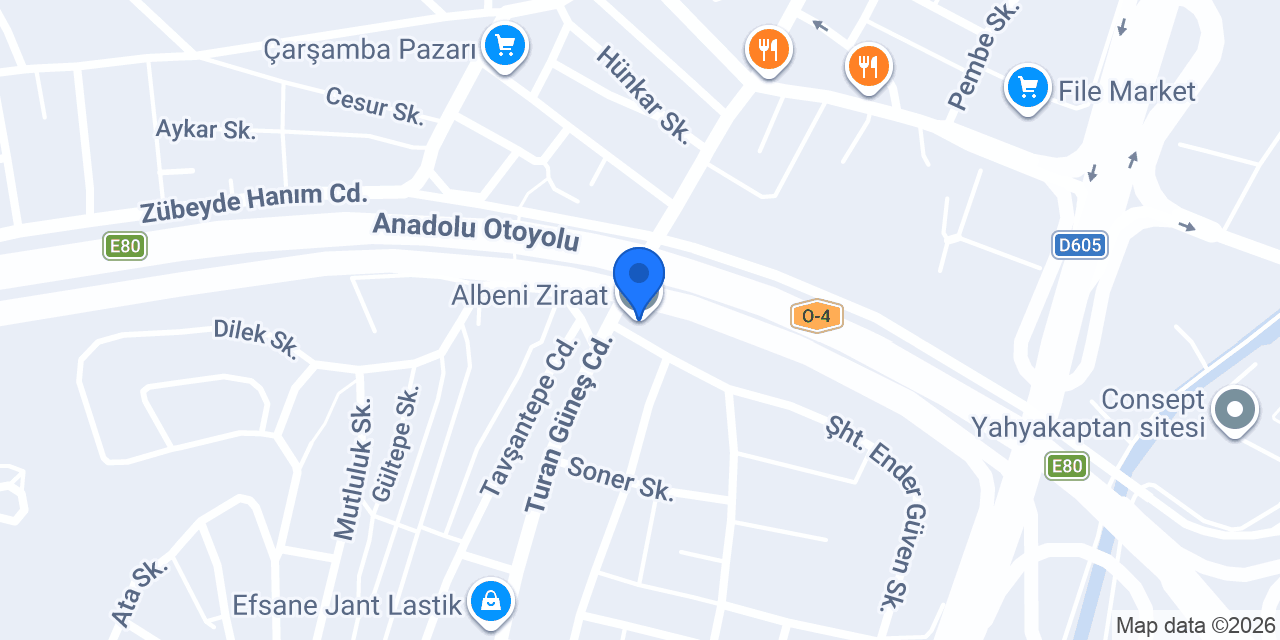 Albeni Ziraat konumu