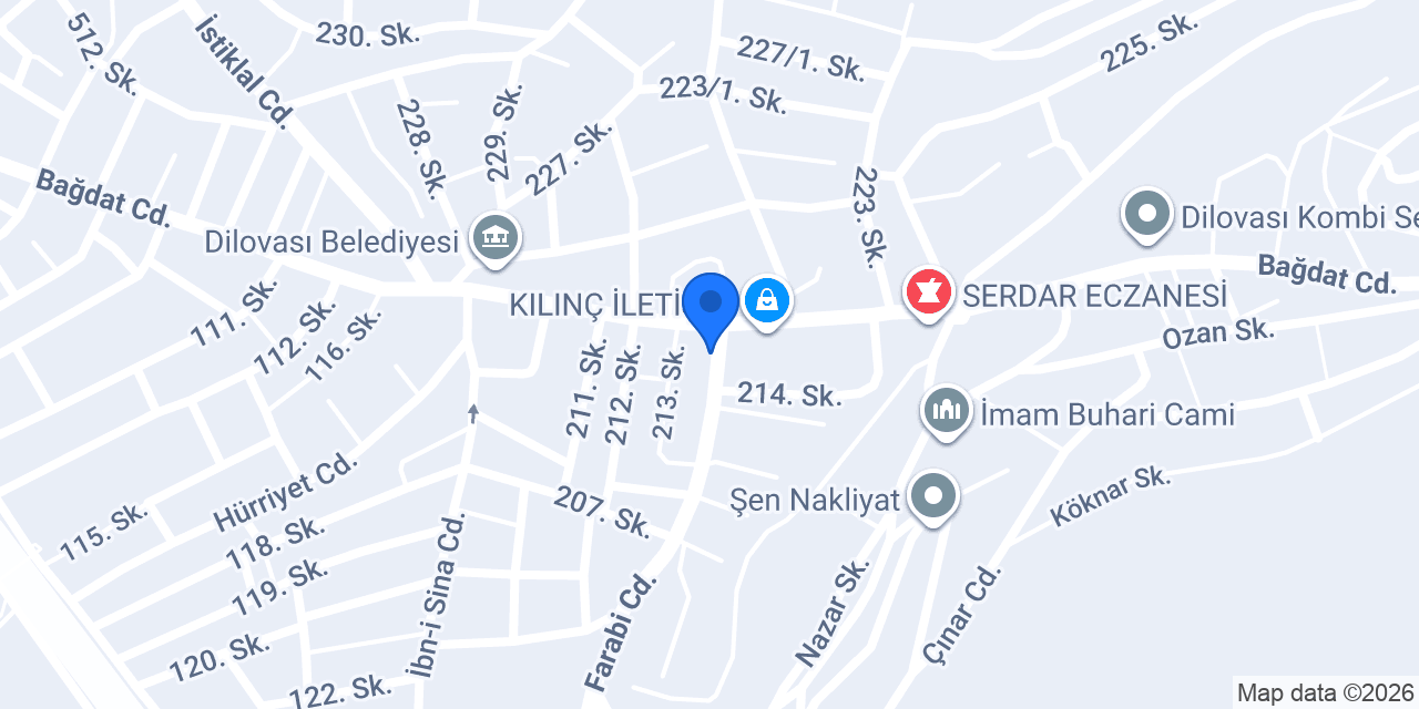 PERK İNŞAAT EMLAK konumu