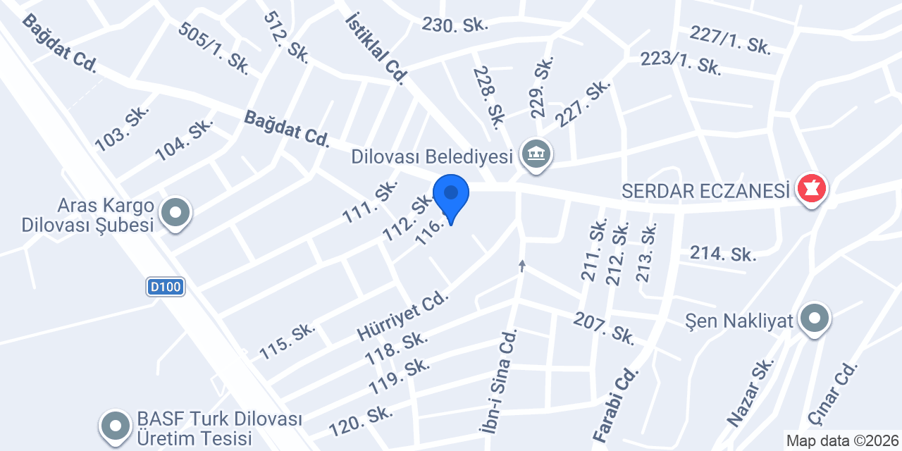 Dilovası Mimar Sinan Bilgievi konumu