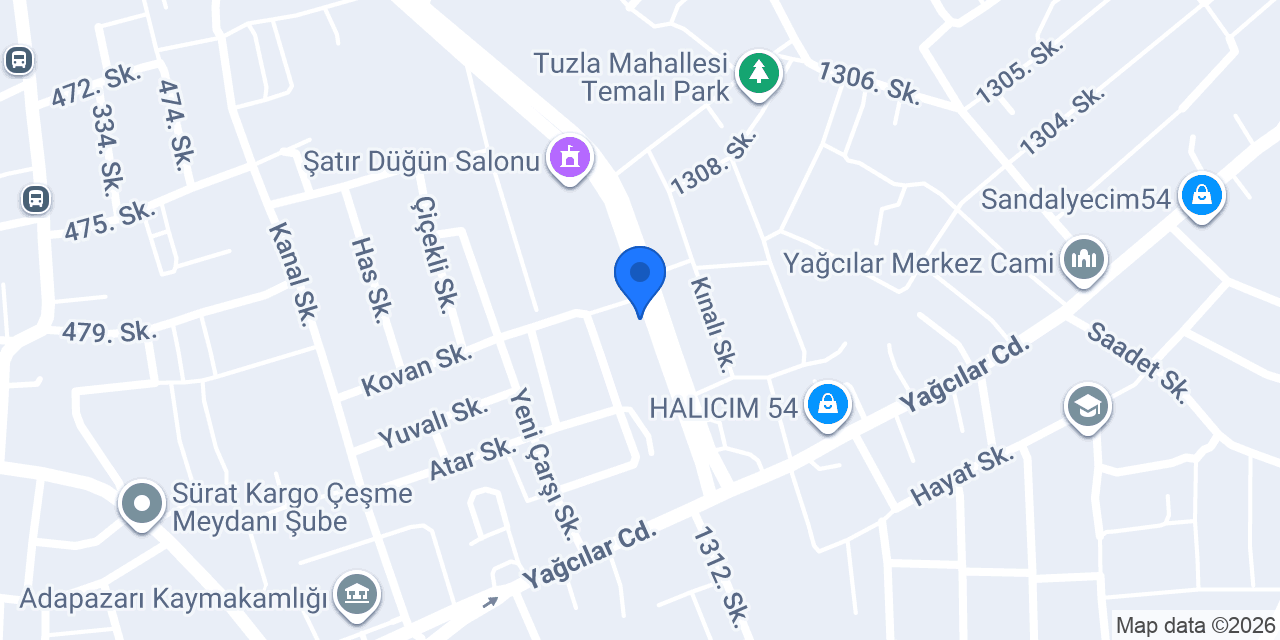 SMX SAKARYA ŞUBESİ konumu
