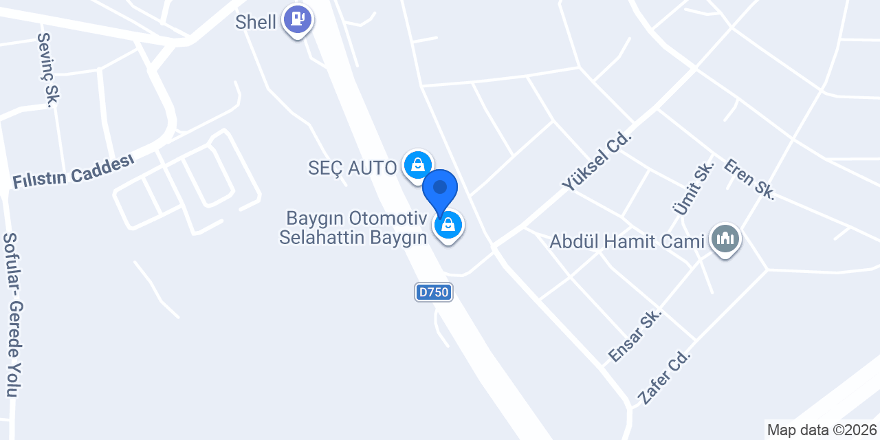 Coşkunaslan Otomotiv konumu