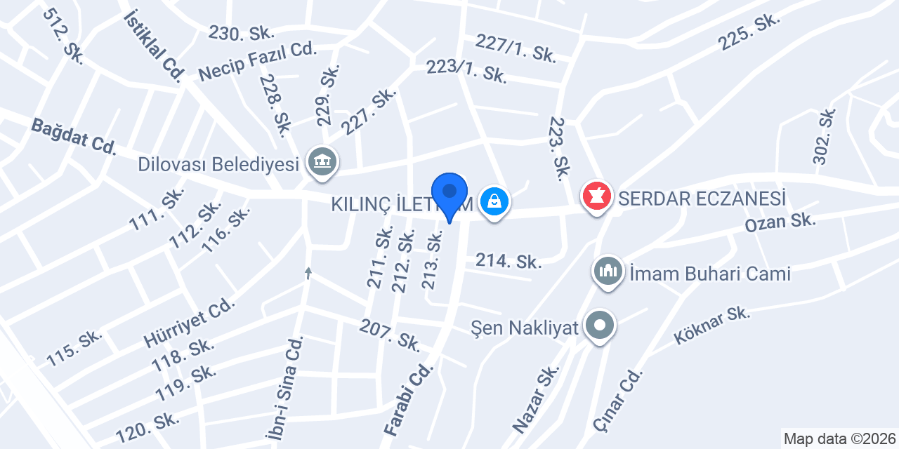 Öztat Unlu Mamülleri konumu