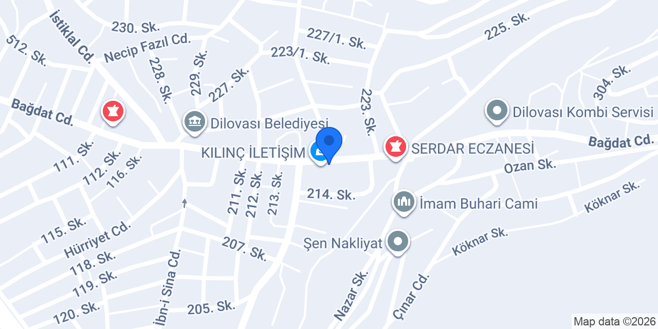 Kuaför Serkan Öztürk konumu