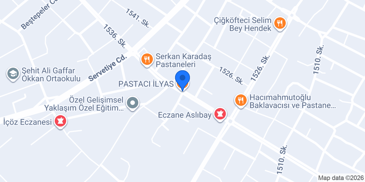 PASTACI İLYAS konumu