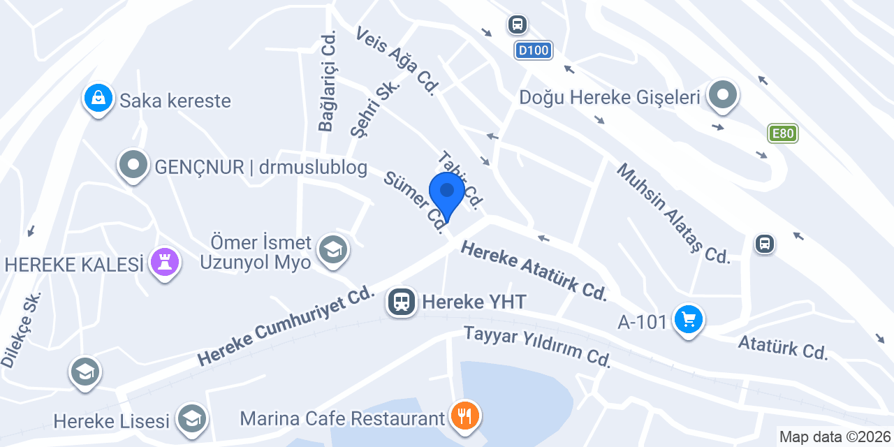 Üçler Nalbur Hereke konumu