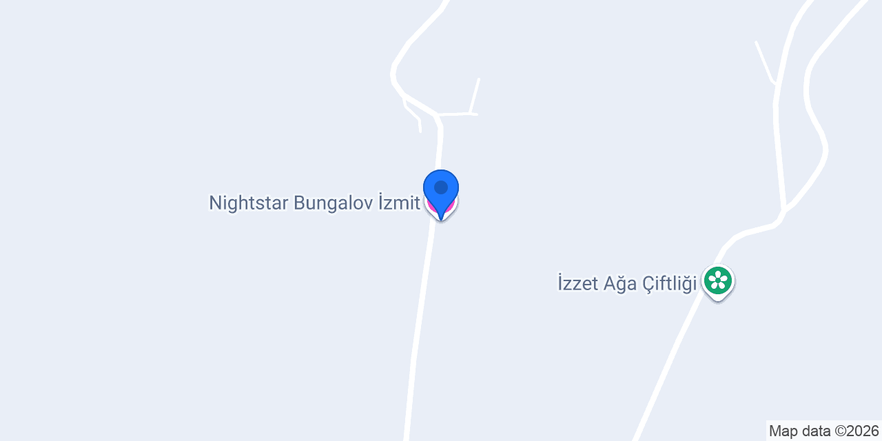 Nightstar Bungalov İzmit konumu